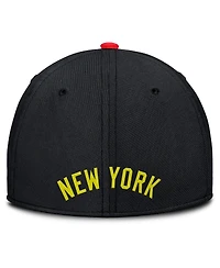 Nike Men's Crimson/Black New York Yankees Neon 90s Rise Swoosh Flex Hat