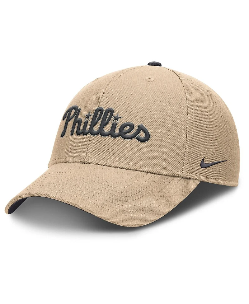 Nike Men's Khaki Philadelphia Phillies Rise Adjustable Hat