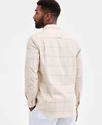 Club Room Men's Glen Plaid Cotton Corduroy Shirt, Macy's Exclusive