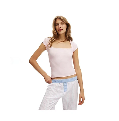 Cotton On Women's 90S Scoop Neck Tee