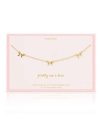 Lucky Feather Beautiful Bows - 3 Bow Necklace