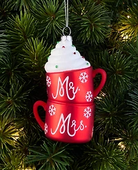 Holiday Lane Our First Mr. & Mrs. Double Hot Chocolate Cups Ornament, Macy's Exclusive