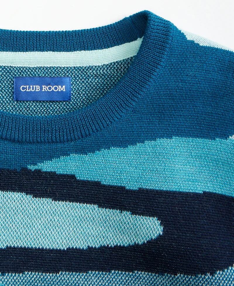 Club Room Men's Abstract Crewneck Sweater, Macy's Exclusive