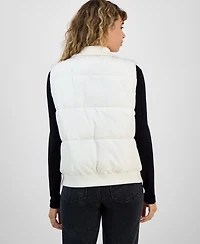 Madden Girl Women's Ribbed-Trim Puffer Vest