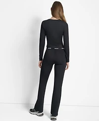 Dkny Women's Long Sleeve Balance Compression Top