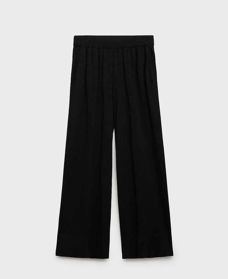Mango Women's Fine Knit Straight Fit Pants