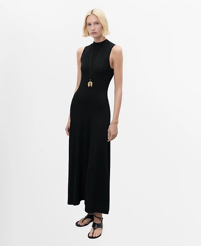 Mango Women's Fine Knit A-Line Dress