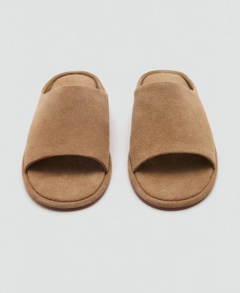Mango Women's Suede Leather Sandals