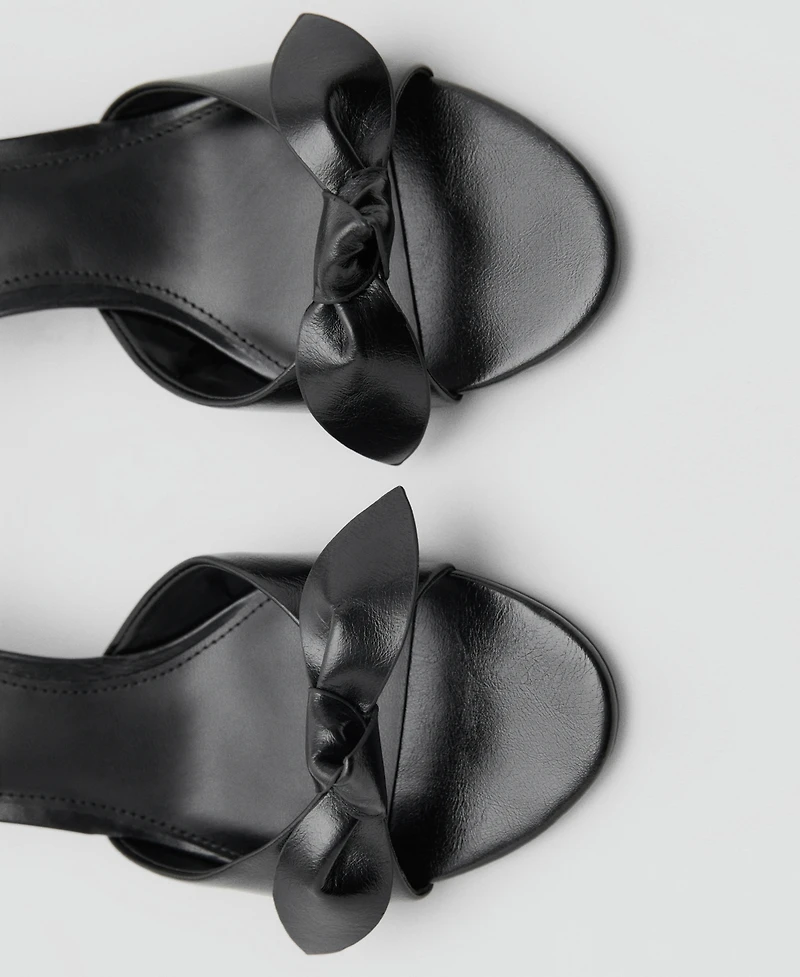 Mango Women's Bow Heel Sandals