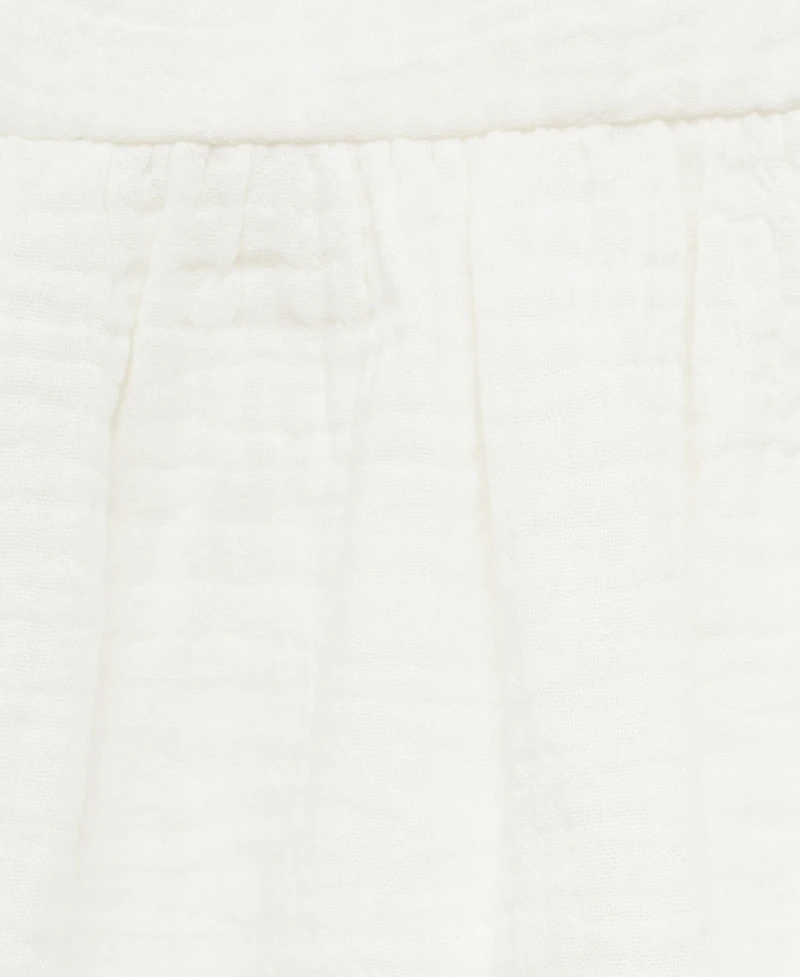 Mango Women's Ruffled Cotton Top