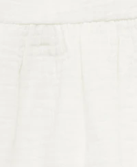 Mango Women's Ruffled Cotton Top