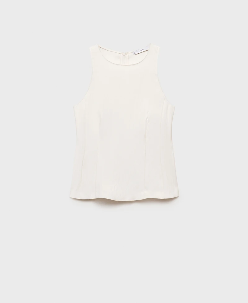 Mango Women's A-Line Crew Neck Top