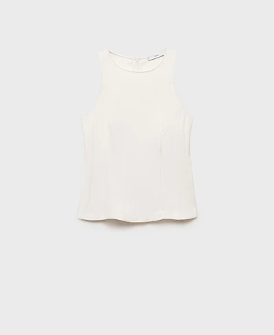 Mango Women's A-Line Crew Neck Top
