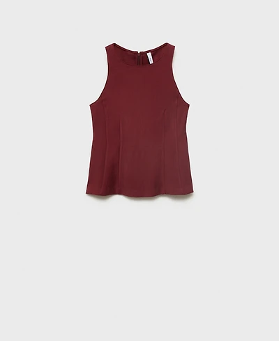 Mango Women's A-Line Crew Neck Top
