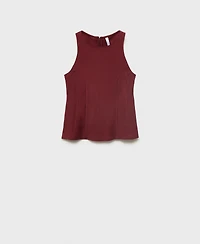 Mango Women's A-Line Crew Neck Top