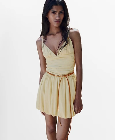 Mango Women's Short Balloon-Effect Dress