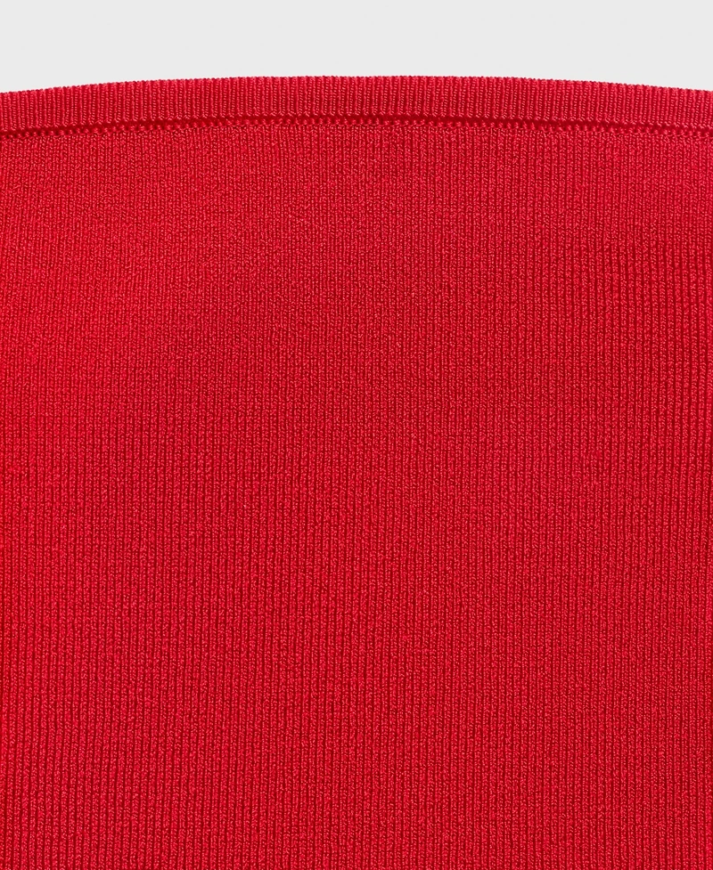 Mango Women's Strapless Fitted Top