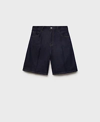Mango Women's High-Rise Straight Bermuda Shorts
