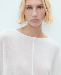 Mango Women's Oversized Fine-Knit Sweater