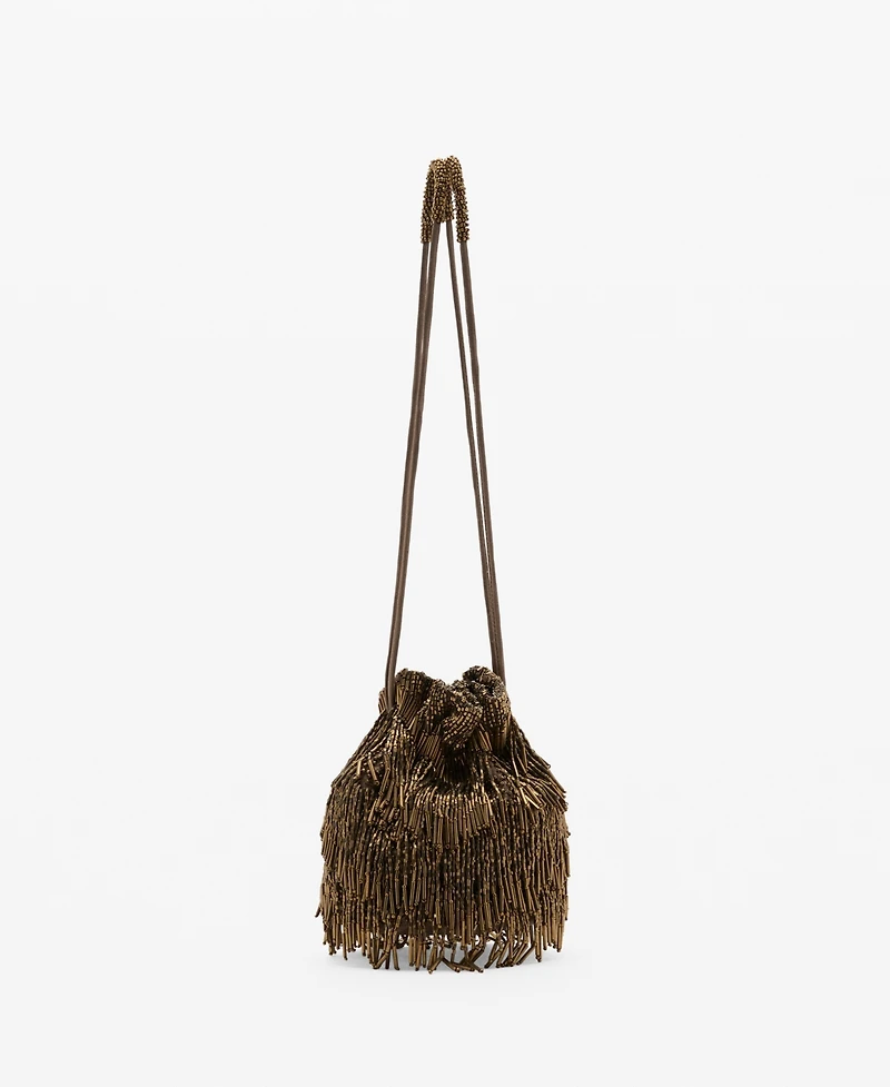 Mango Women's Beaded Handbag