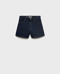 Mango Women's High-Rise Denim Shorts