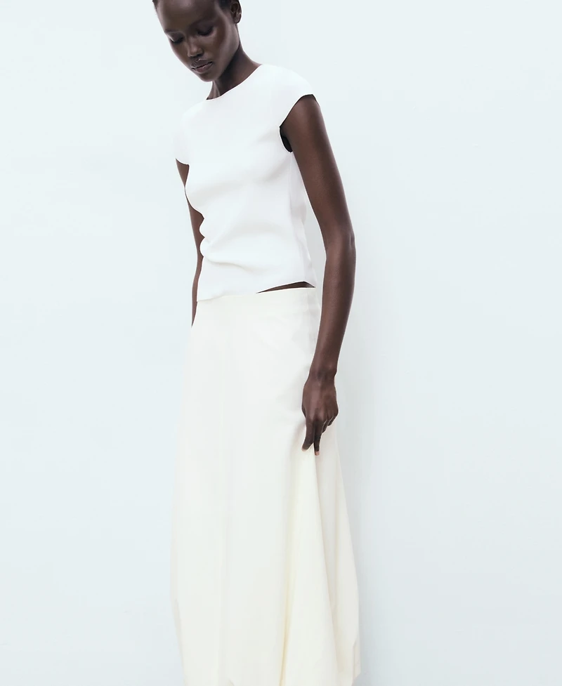 Mango Women's Long Balloon Skirt