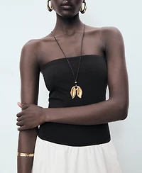 Mango Women's Strapless Balloon Dress