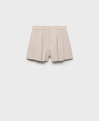 Mango Women's Pleated Tailored Shorts