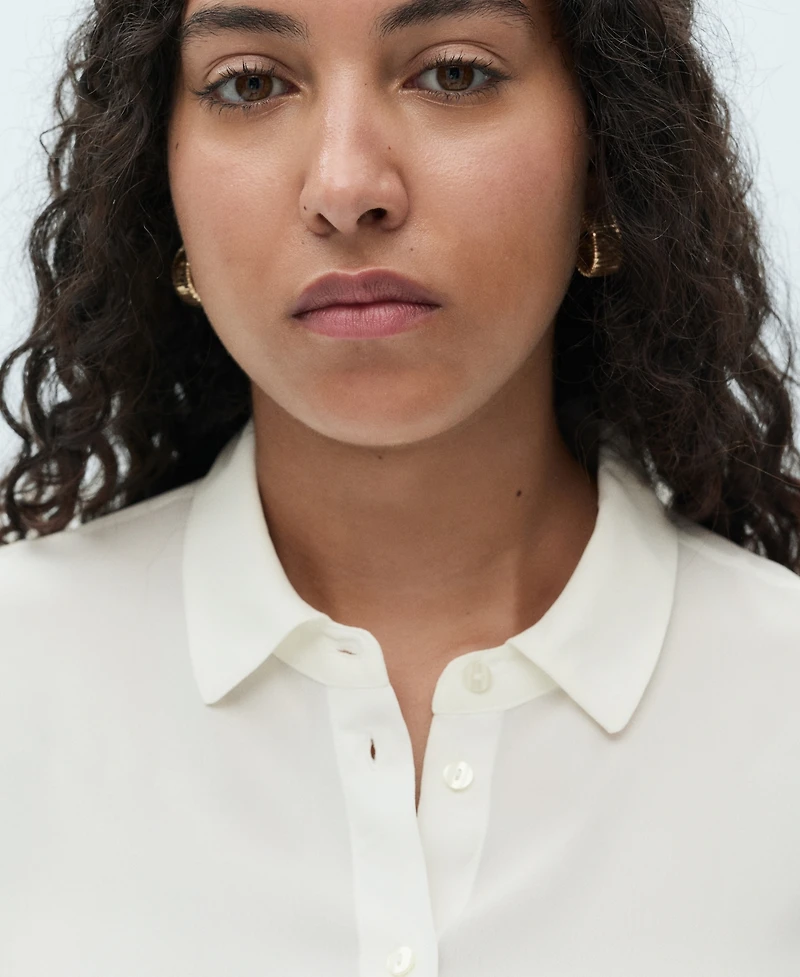 Mango Women's Short Sleeve Shirt