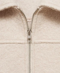 Mango Women's Pockets Wool Jacket