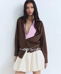 Mango Women's Mini Balloon Skirt