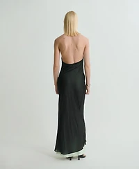 Mango Women's Semi-Transparent Combination Dress