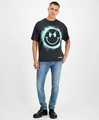 SmileyWorld Men's Happy Sad Graphic T-Shirt