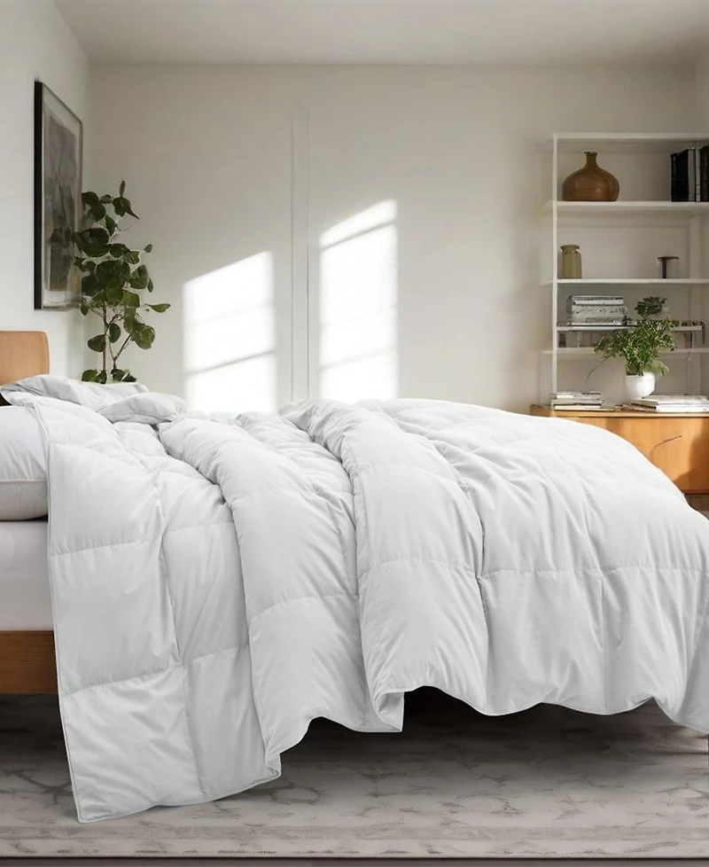 Unikome Lightweight White Goose Feather and Down Comforter