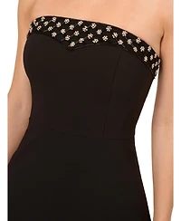 Adrianna Women's Crepe Sleeveless Fit & Flare Mini Dress