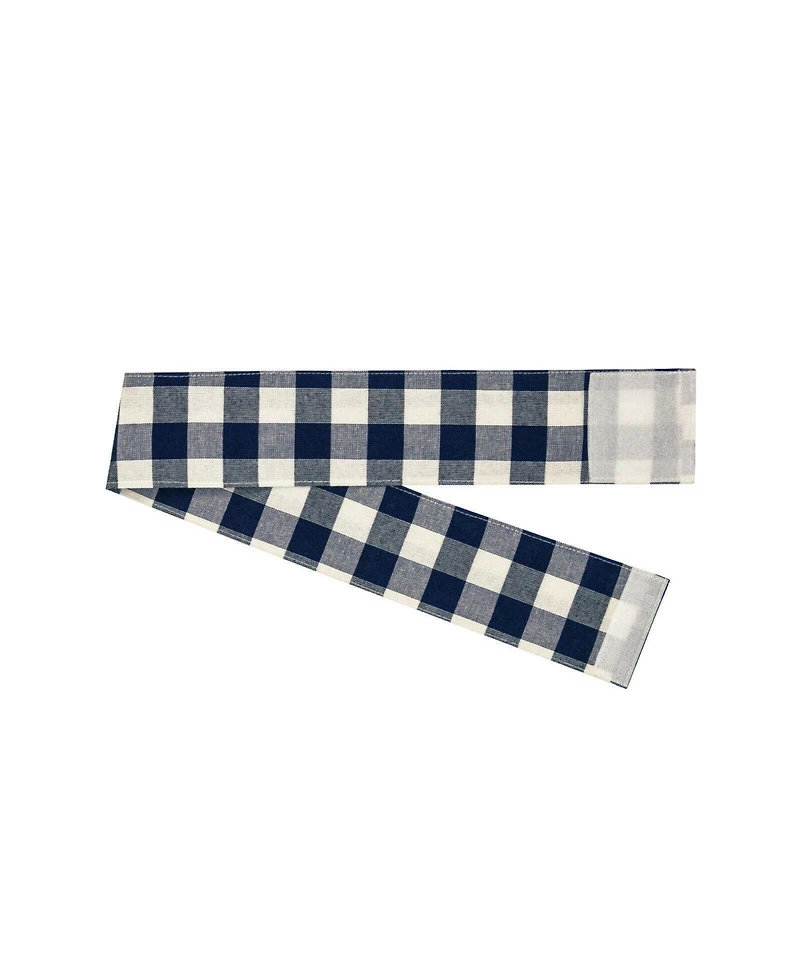 Kate Aurora Plaid Country Farmhouse French Door Curtain Panel With Matching Tieback - 25W x 40L, Yellow