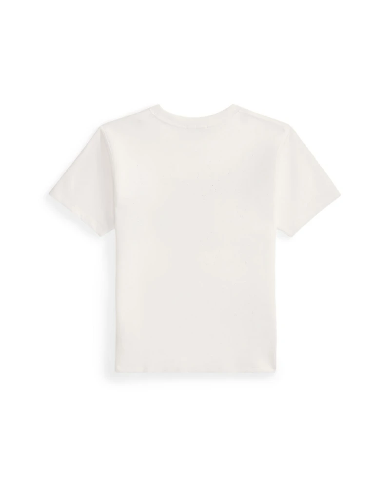 Polo Ralph Lauren Big Girls Us Open Crest Cotton Jersey T-Shirt