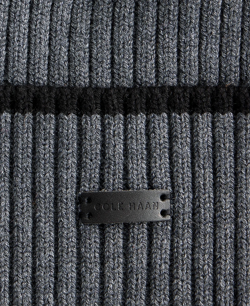 Cole Haan Men's Heritage Stripe Cuffed Beanie