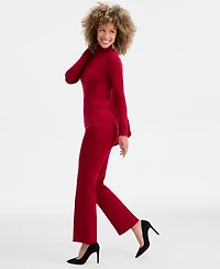 Anne Klein Women's Mid Rise Pull-On Tailored Pants