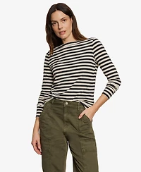 Sanctuary Women's Boat Neck Long Sleeve Top