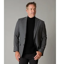 LuxLined Men's Itch-Free Merino Wool Mock Neck Sweater with Soft Inner Lining