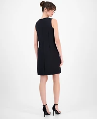Anne Klein Women's Embellished Sleeveless Shift Dress