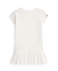 Polo Ralph Lauren Toddler and Little Girls Us Open Bear Cotton Jersey Dress