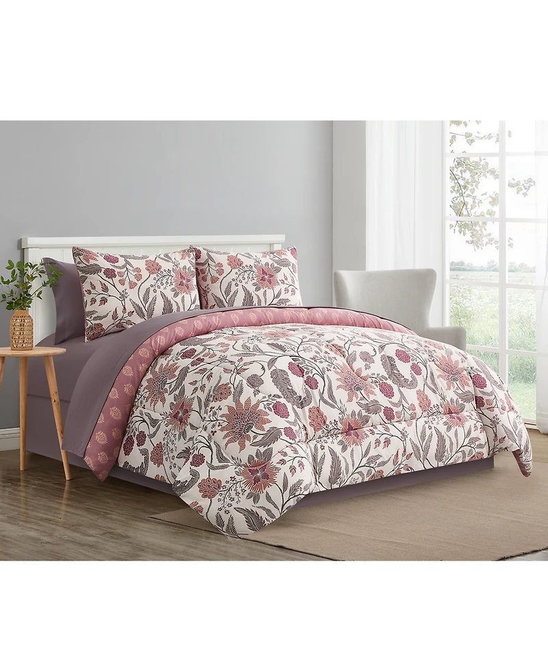Highline Bedding Co. Giada Floral Reversible Comforter Set, Macy's Exclusive