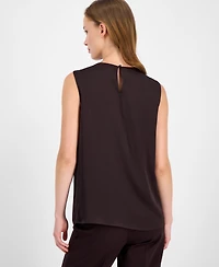 Anne Klein Women's Twist-Neck Sleeveless Top