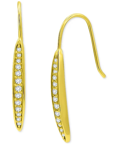 Giani Bernini Pave Bar Linear Drop Earrings Sterling Silver, Macy's Exclusive