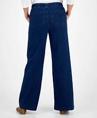 Style & Co Women's Wide-Leg Pull-On Jeans, Macy's Exclusive