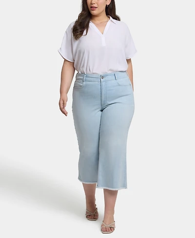Nydj Plus Brigitte Wide Leg Capri Jeans