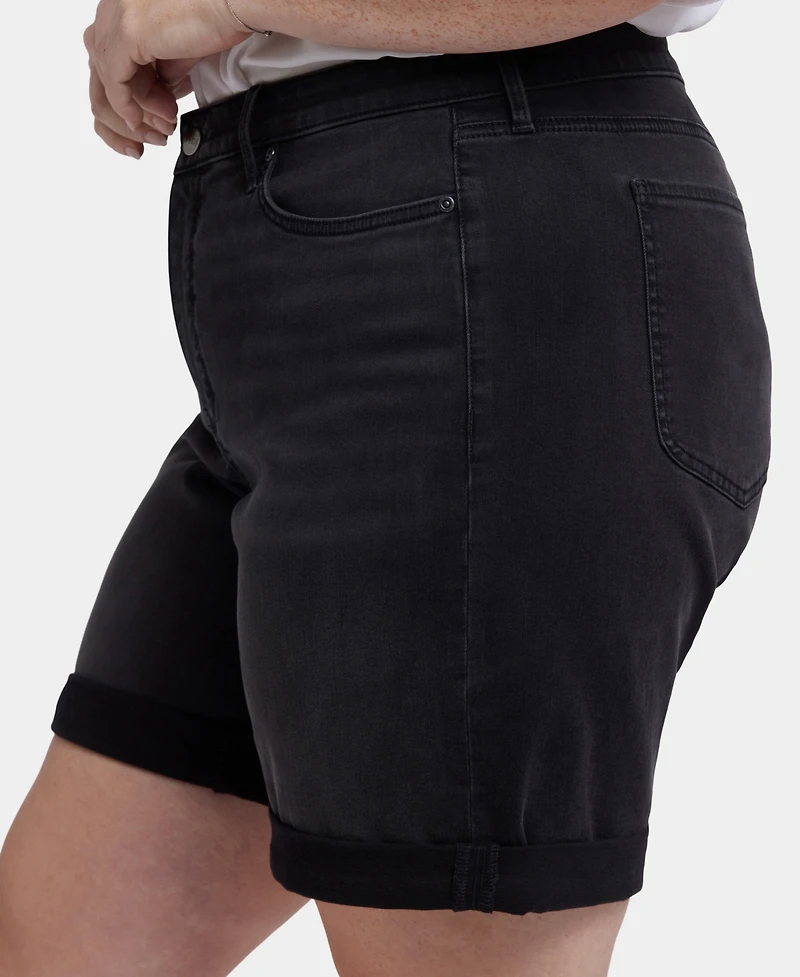 Nydj Plus Diana Relaxed Denim Shorts