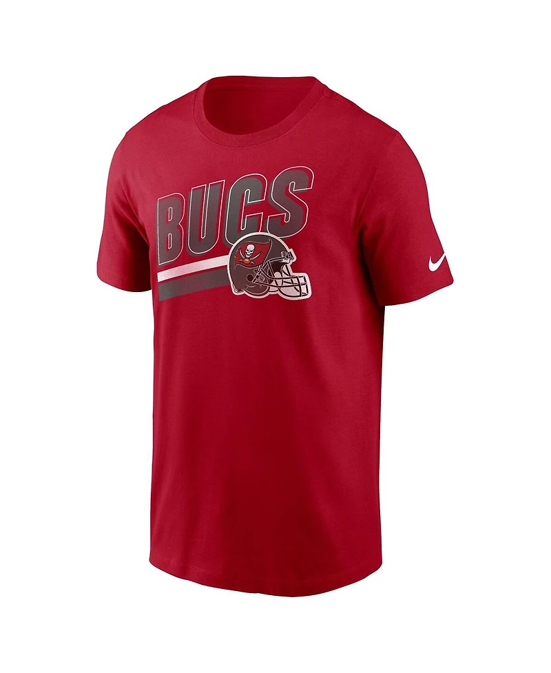 Nike Men's Red Tampa Bay Buccaneers Essential Blitz Lockup T-Shirt